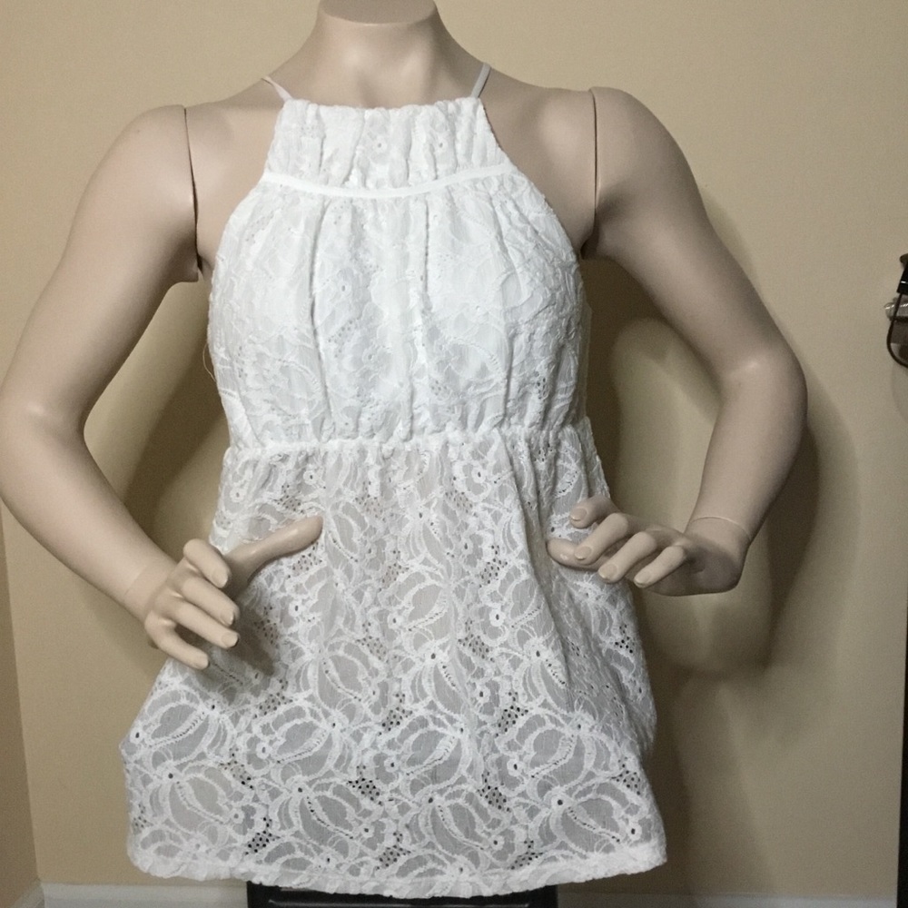 BCBGMaxAzria lace halter